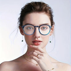 5PCS Round Frame PC Temples Colorful Spring Hinges Corrective Eyeglasses