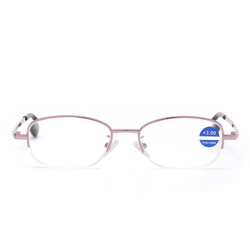 Metal Round Frame Gaming Glasses Light Blocking Lens Unisex Reading 1.0-4.0
