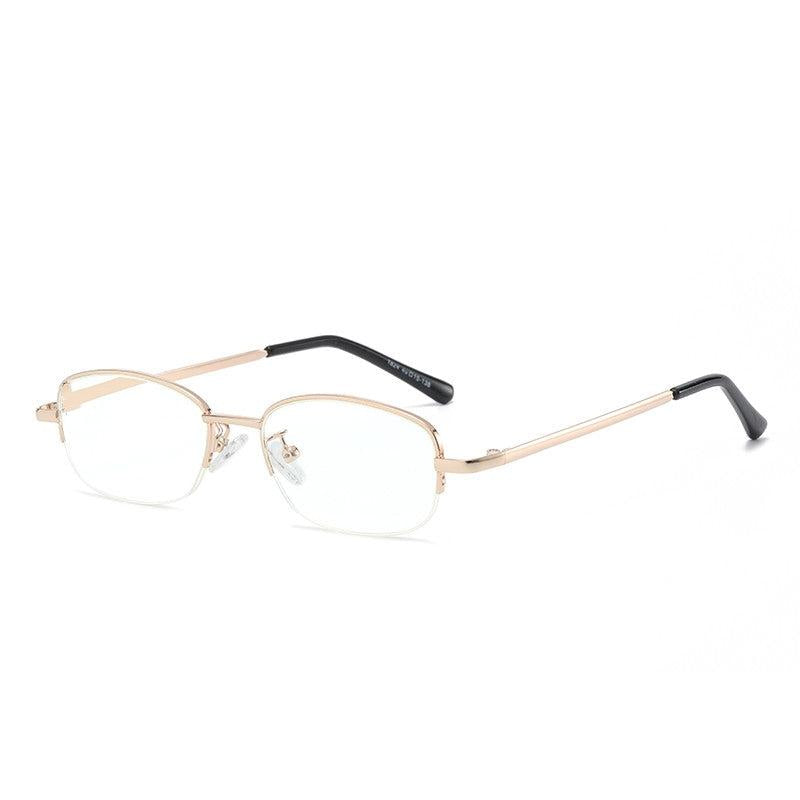 Metal Round Frame Gaming Glasses Light Blocking Lens Unisex Reading 1.0-4.0