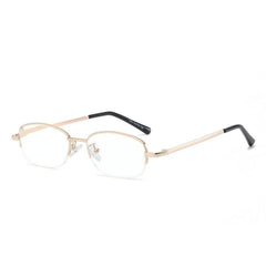 Metal Round Frame Gaming Glasses Light Blocking Lens Unisex Reading 1.0-4.0