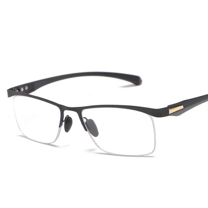 Metal Half Rim Frame Progressive Lens Eyeglasses