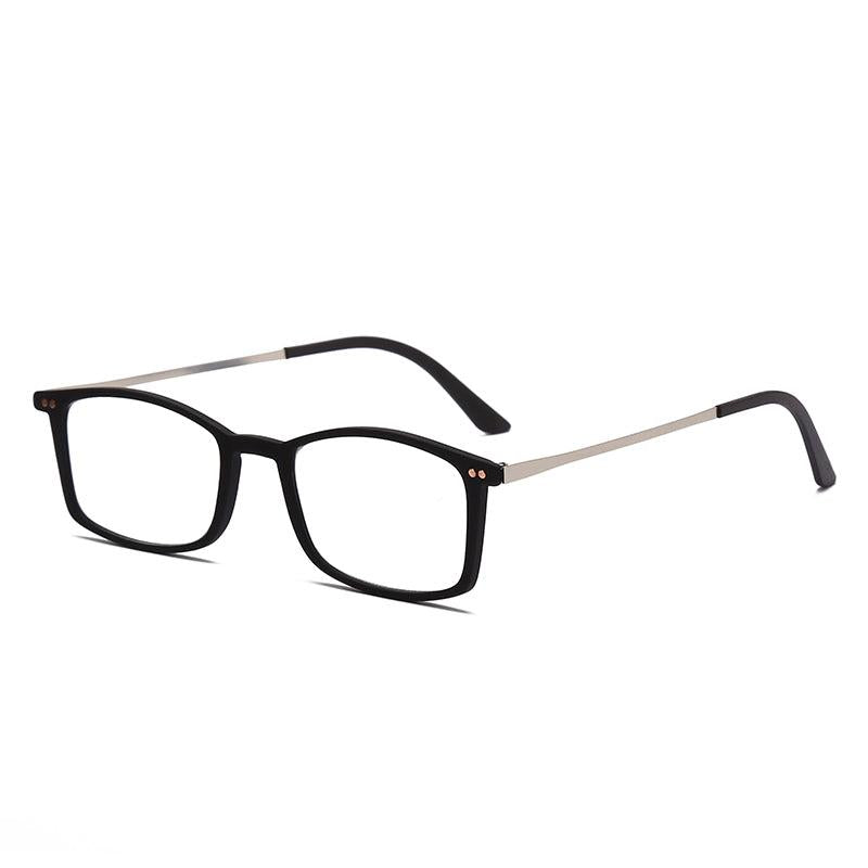 Metal Frame Reading Glasses + Case Sticker Presbyopia Men Women 1.0-3.5