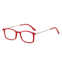 Metal Frame Reading Glasses + Case Sticker Presbyopia Men Women 1.0-3.5