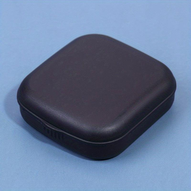 1pc Lens Case Plastic Lens Companion Case With Mirror Mini Compact Lens Case