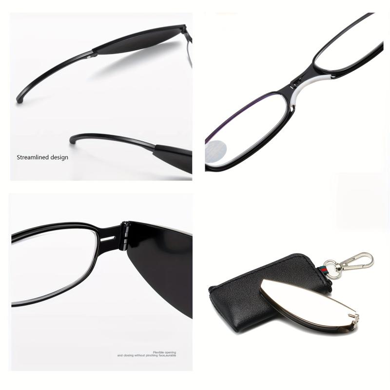 Folding Metal Frame Anti Light Portable Elderly Glasses