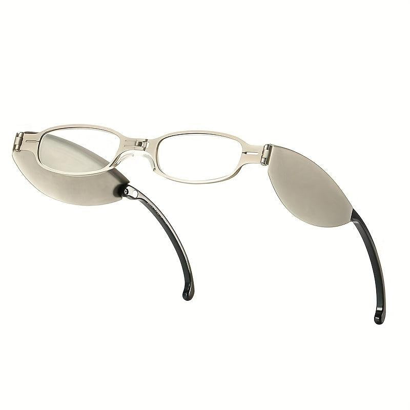 Folding Metal Frame Anti Light Portable Elderly Glasses