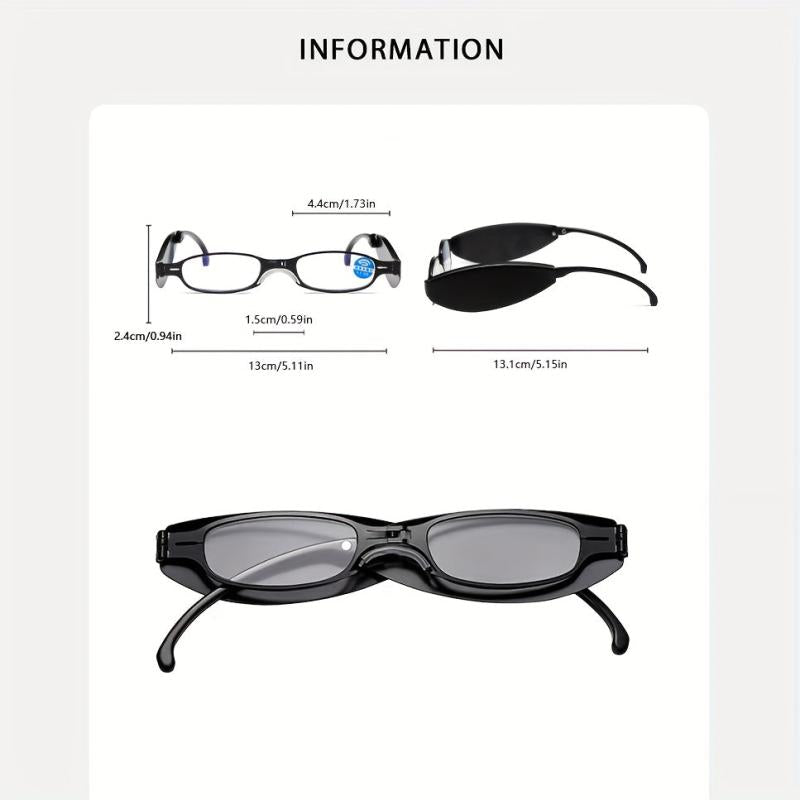 Folding Metal Frame Anti Light Portable Elderly Glasses