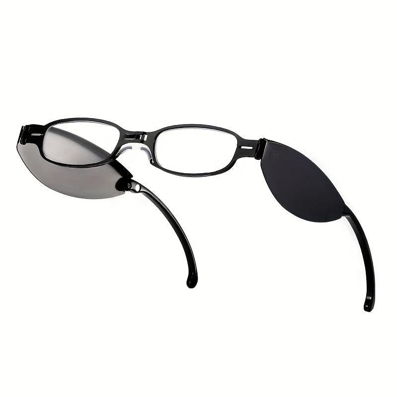 Folding Metal Frame Anti Light Portable Elderly Glasses