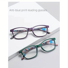 Vintage Printed Reading Glasses Anti Light Funky Glasses