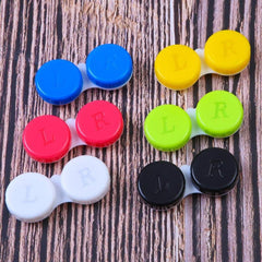 24 Pack Lens Cases Left Right Eyes Container 6 Colors