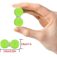 24 Pack Lens Cases Left Right Eyes Container 6 Colors