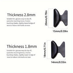 Butterfly Anti Slip Silicone Nose Pads for Glasses Firm Non-slip