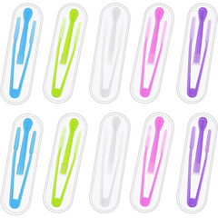 10 Pack Lens Remover Inserter Tool Case Set Tweezers Soft Tip Applicator