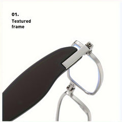 High End Rotating Folding Anti Light Reading Glasses For Men And Women