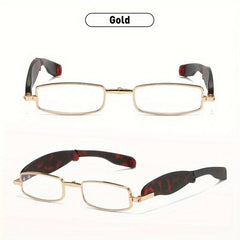High End Rotating Folding Anti Light Reading Glasses For Men And Women