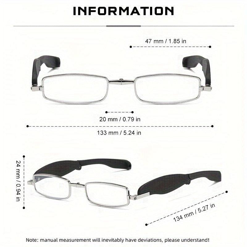 High End Rotating Folding Anti Light Reading Glasses For Men And Women