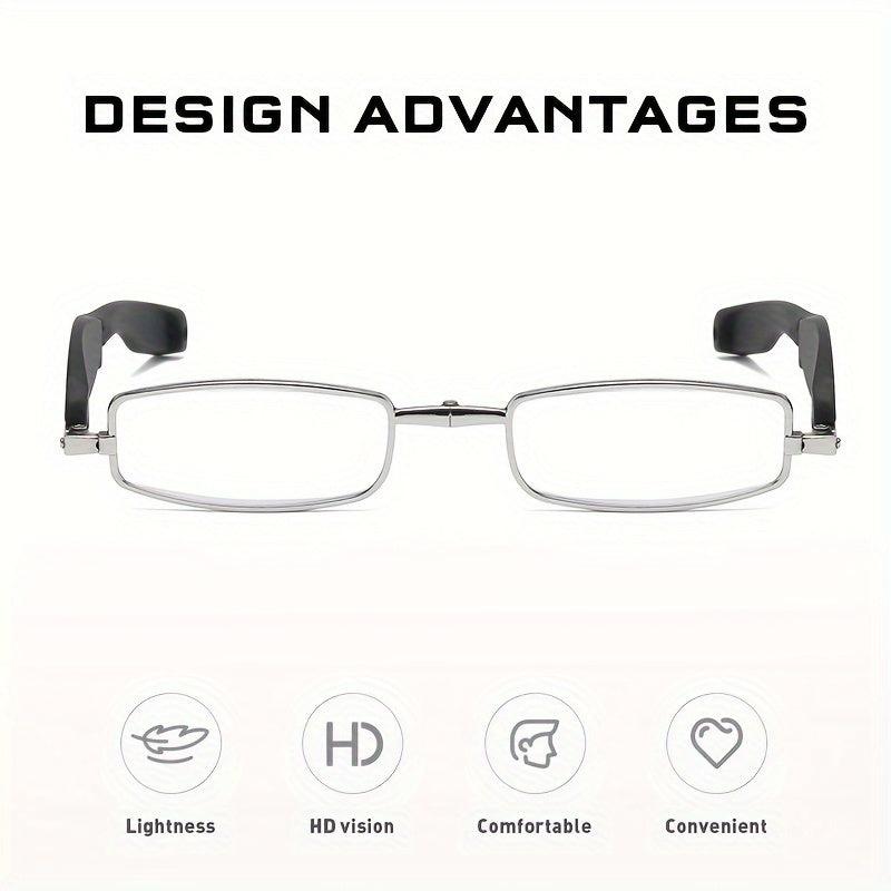 High End Rotating Folding Anti Light Reading Glasses For Men And Women