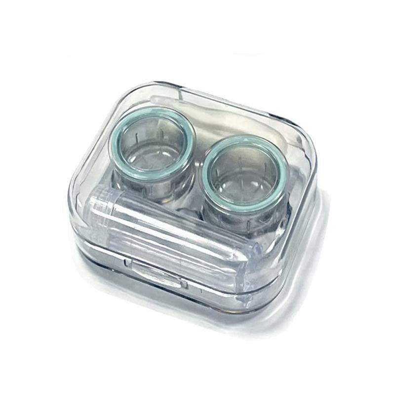 1pc Lens Case Colorful Box Holder Container Outdoor Mini Lens Soak Storage Kit