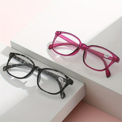 Squared Frame Reading Glasses 1.0-4.0 Unisex Men Women Corrective Eyeglasses