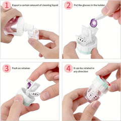 Small Lens Cleaner Portable Manual Rotating Lens Box Manual Cleaner