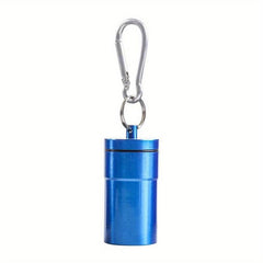 Mini Portable Keychain Ashtray Stainless Steel Outdoor Buckle Ashtray