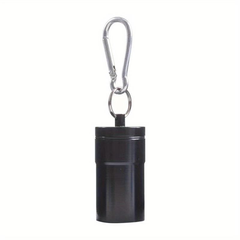 Mini Portable Keychain Ashtray Stainless Steel Outdoor Buckle Ashtray