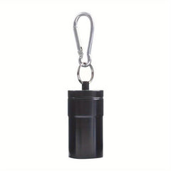 Mini Portable Keychain Ashtray Stainless Steel Outdoor Buckle Ashtray