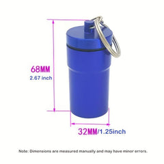 Mini Portable Keychain Ashtray Stainless Steel Outdoor Buckle Ashtray