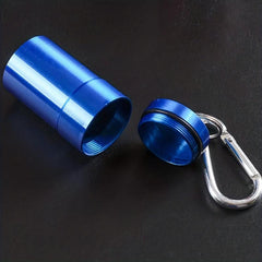 Mini Portable Keychain Ashtray Stainless Steel Outdoor Buckle Ashtray