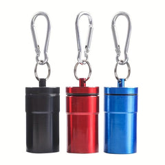 Mini Portable Keychain Ashtray Stainless Steel Outdoor Buckle Ashtray