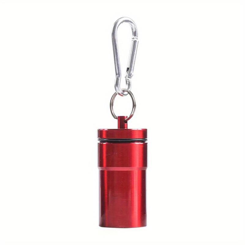 Mini Portable Keychain Ashtray Stainless Steel Outdoor Buckle Ashtray