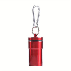 Mini Portable Keychain Ashtray Stainless Steel Outdoor Buckle Ashtray