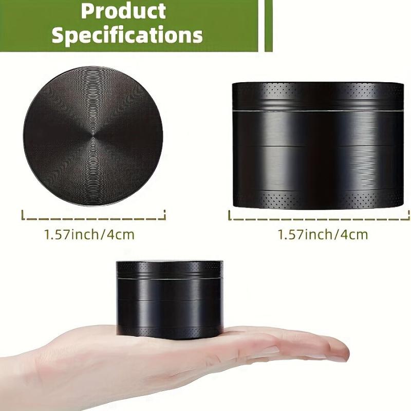 4 Layer Metal Grinder Spice Crusher Herb Grinder Kitchen Supplies