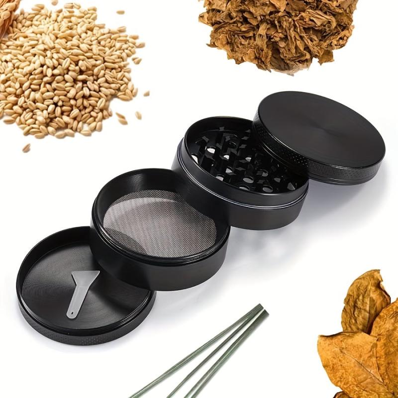4 Layer Metal Grinder Spice Crusher Herb Grinder Kitchen Supplies