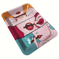 Creative Pattern Metal Rolling Tray Wake Up Tray