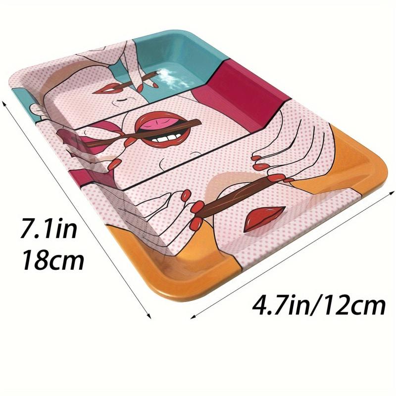 Creative Pattern Metal Rolling Tray Wake Up Tray