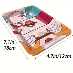 Creative Pattern Metal Rolling Tray Wake Up Tray