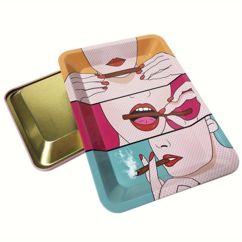 Creative Pattern Metal Rolling Tray Wake Up Tray