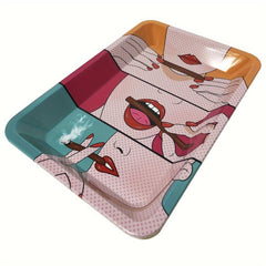 Creative Pattern Metal Rolling Tray Wake Up Tray