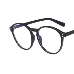 Milk Tea Rice Nail Round Glasses Frame Female Internet Celebrities Style