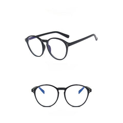 Milk Tea Rice Nail Round Glasses Frame Female Internet Celebrities Style