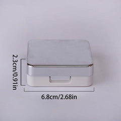 Portable Lens Case with Mirror Tweezers & Storage Box