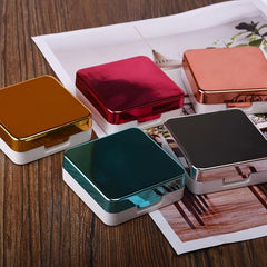 Portable Lens Case with Mirror Tweezers & Storage Box