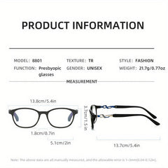 Presbyopia Reading Glasses Squared Frame