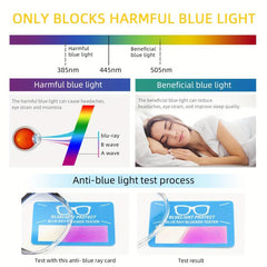 4Pack Light Blocking Reading Glasses with Spring Hinges