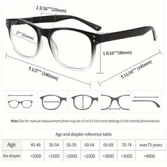 4Pack Light Blocking Reading Glasses with Spring Hinges