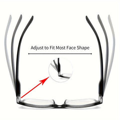 4Pack Light Blocking Reading Glasses with Spring Hinges