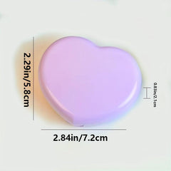 Heart Shaped Lens Case Solid Companion Care Case