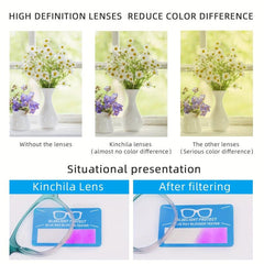 Light Blocking Glasses for Men Women Rectangular Computer Glasses