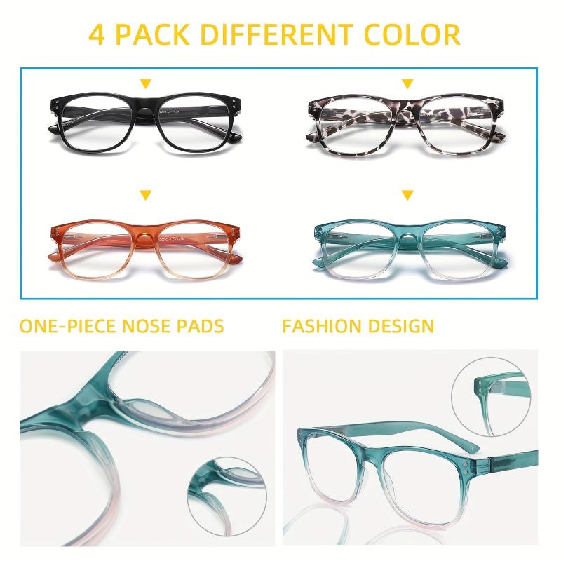 Light Blocking Glasses for Men Women Rectangular Computer Glasses